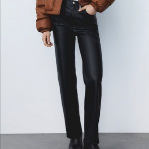 Full length faux the 90’s leather pants